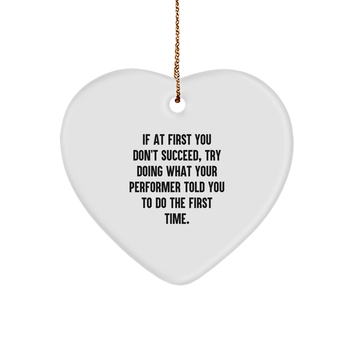 Performer Christmas Ornament Keepsake for Him Gift - Image 1