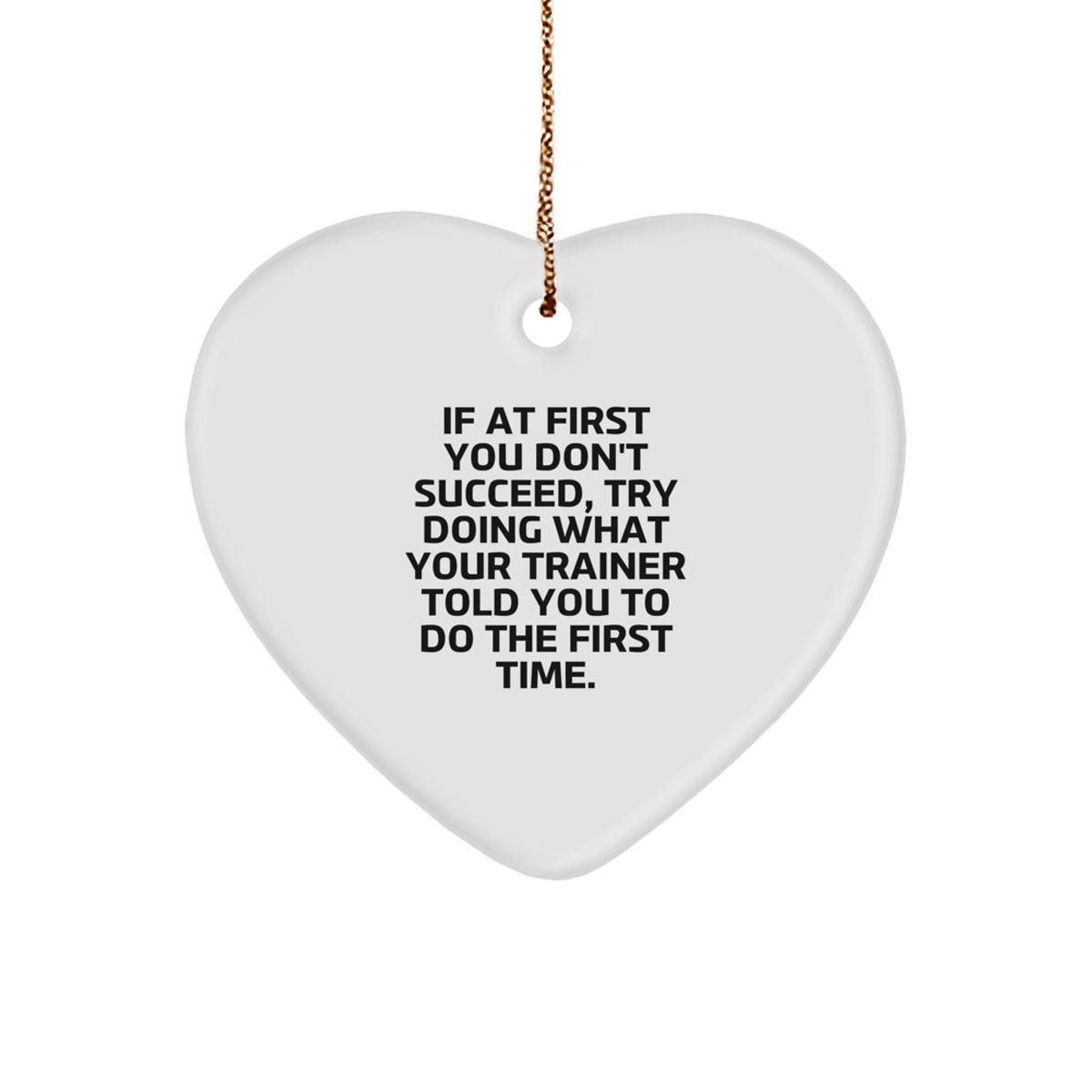Christmas Ornament Gift Trainer's Encouraging Advice Keepsake for Her - Image 1