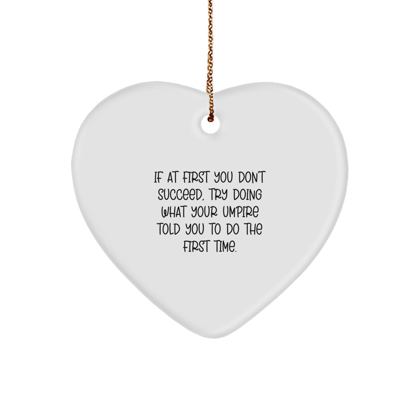 Encouraging Umpire Christmas Ornament for Friends Novelty Gift - Image 1