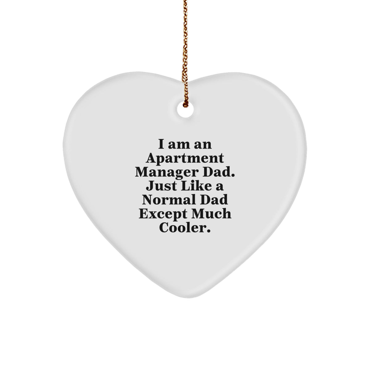 Apartment Manager Keepsake Holiday Christmas Ornament for Him Gift - Image 1