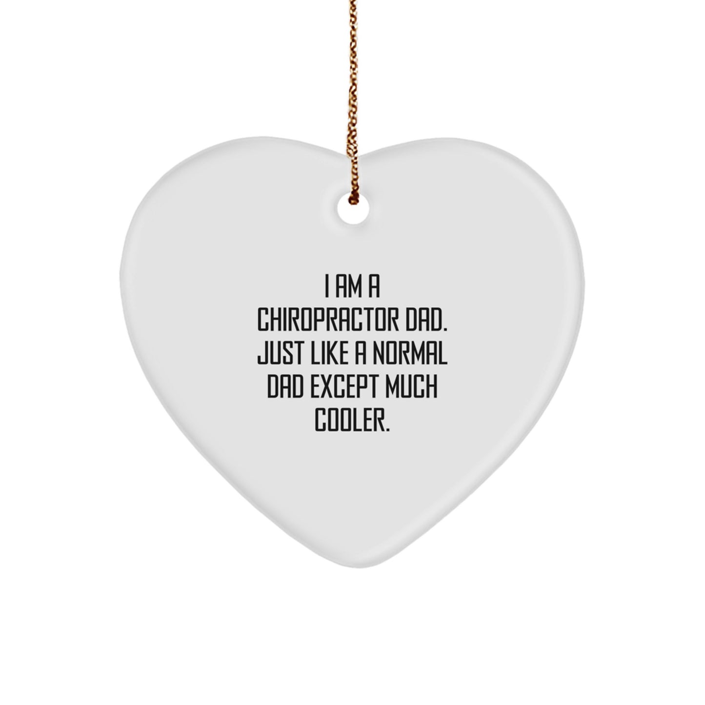Chiropractor Heart Ornament Christmas Gift Idea for Coworkers - Image 1