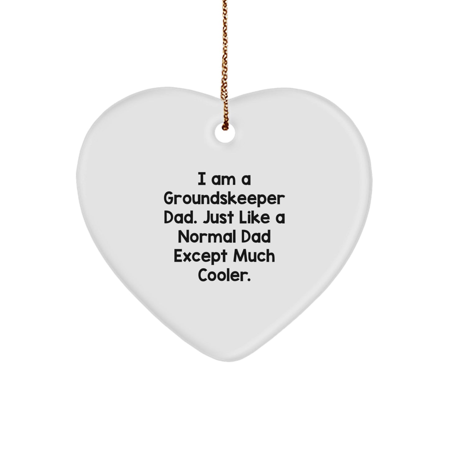 Groundskeeper Dad Christmas Ornament for Her Bright Surprise Gift - Image 1