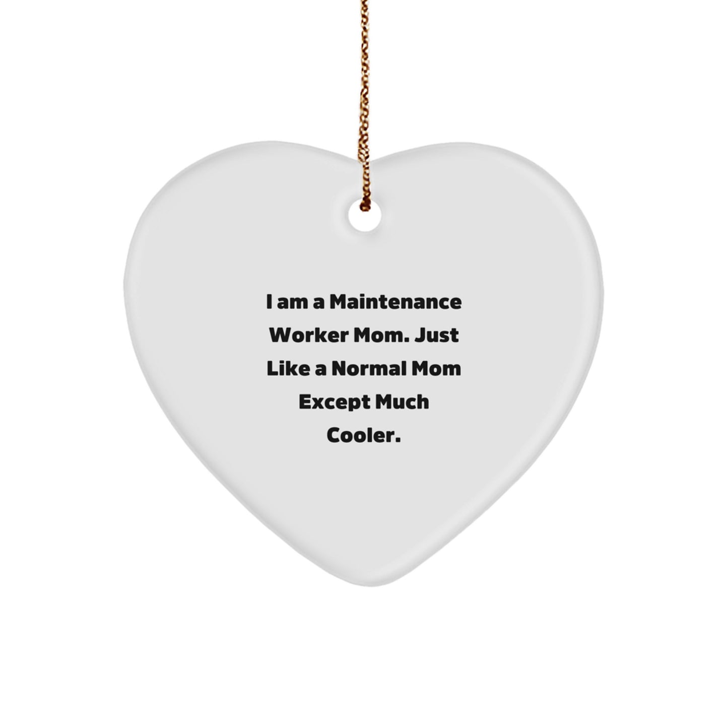 Christmas Gift for Her Maintenance Worker Mom Ornament Present - Image 1