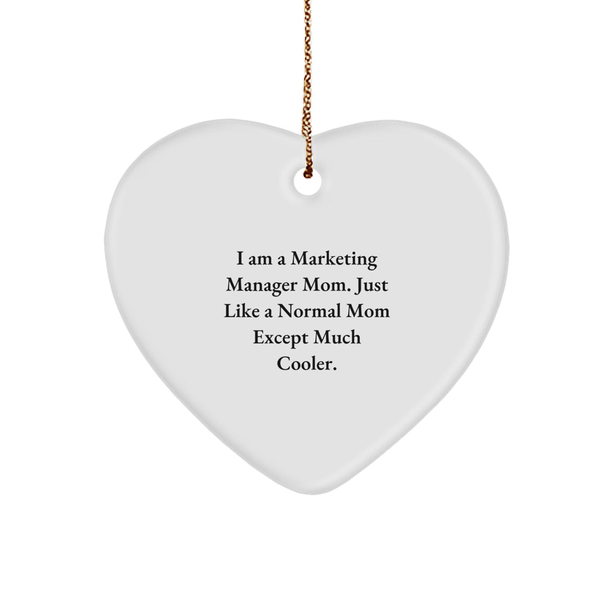 Witty Marketing Manager Christmas Ornament Gift for Friends - Novelty - Image 1