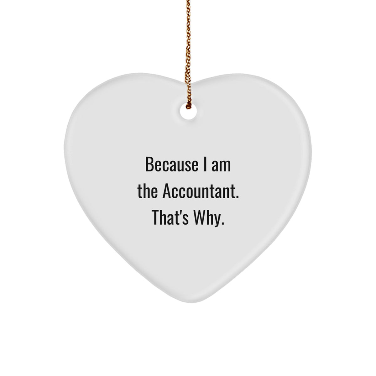 Accountant Keepsake Christmas Ornament for Him Gift - Image 1