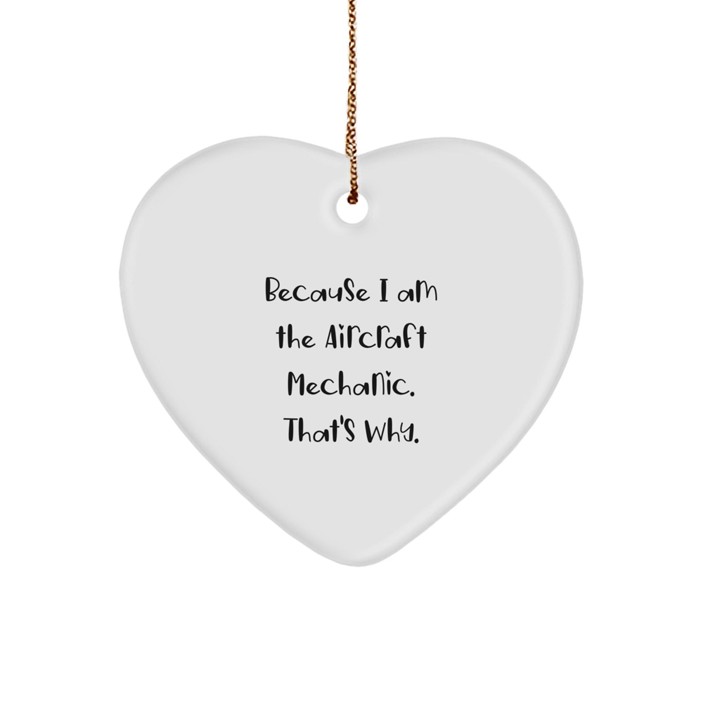 Aircraft Mechanic Favorite Christmas Ornament for Kids Gift - Image 1