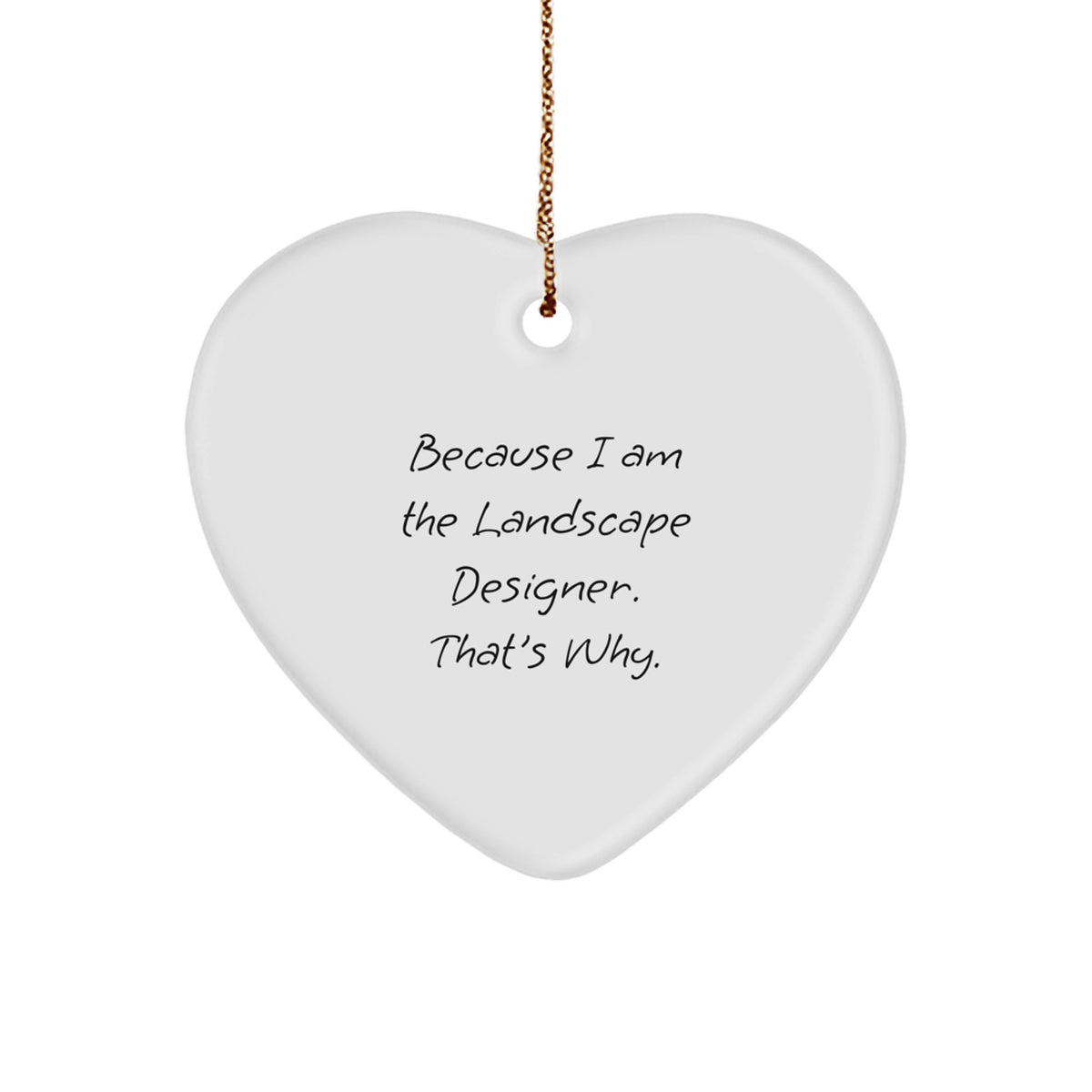 Landscape Designer Keepsake Christmas Ornament for Him Gift - Image 1