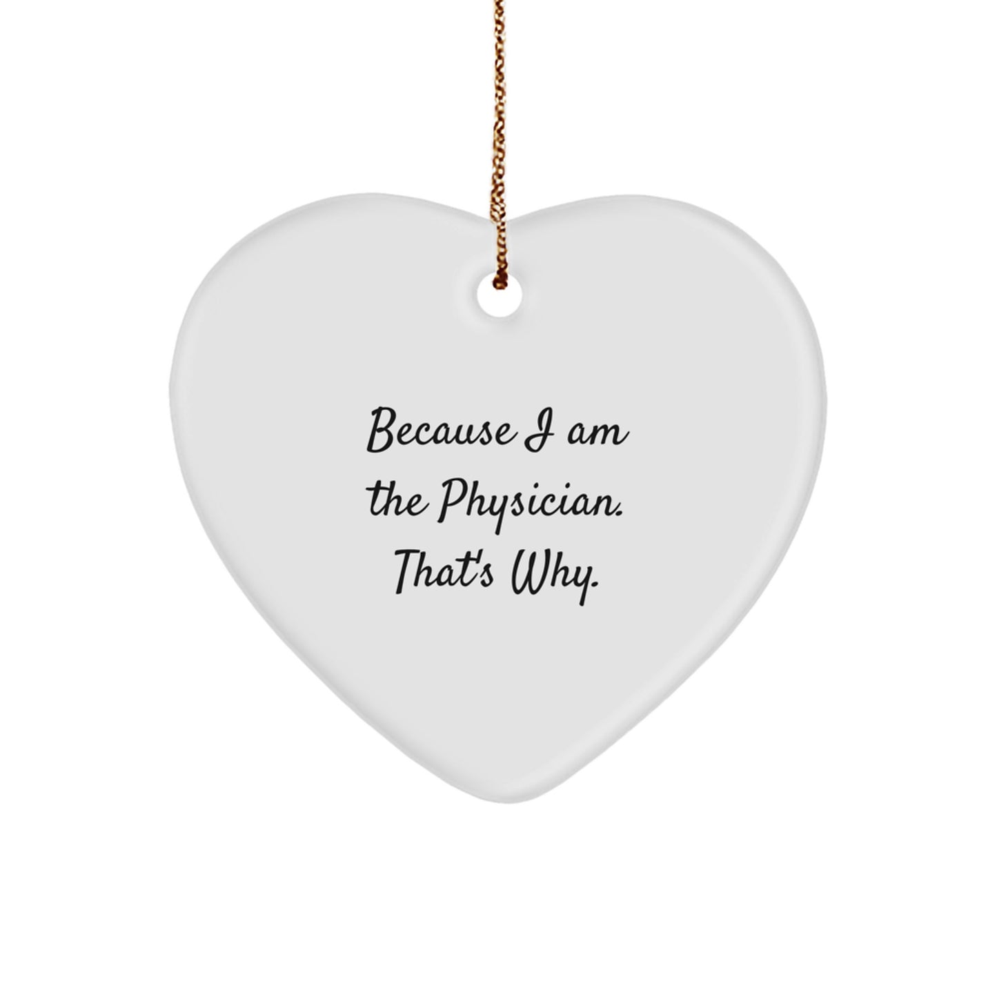 Physician Keepsake Christmas Ornament for Him Gift - Image 1