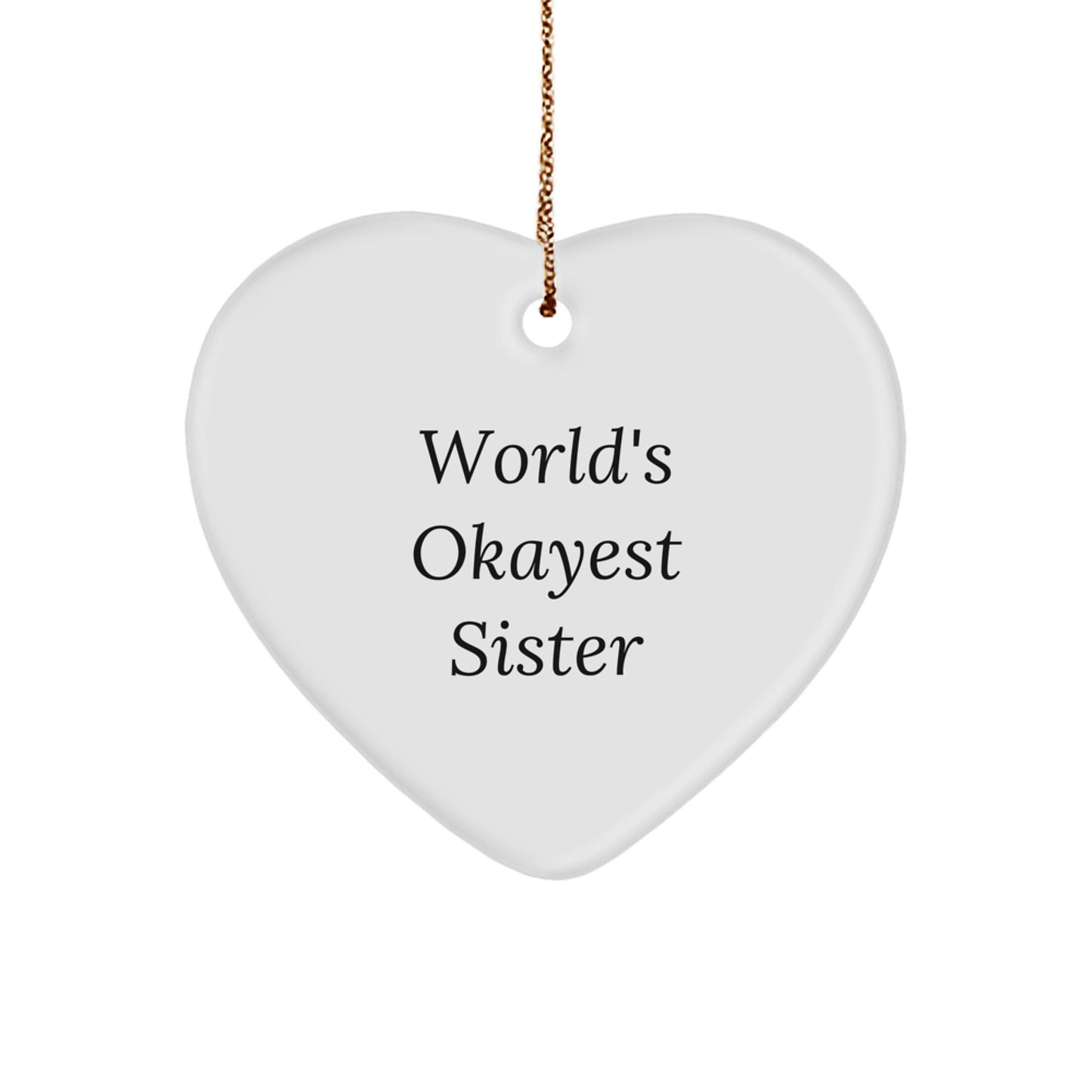 Sister Treasure Christmas Ornament Gift for a Daughter - Image 1