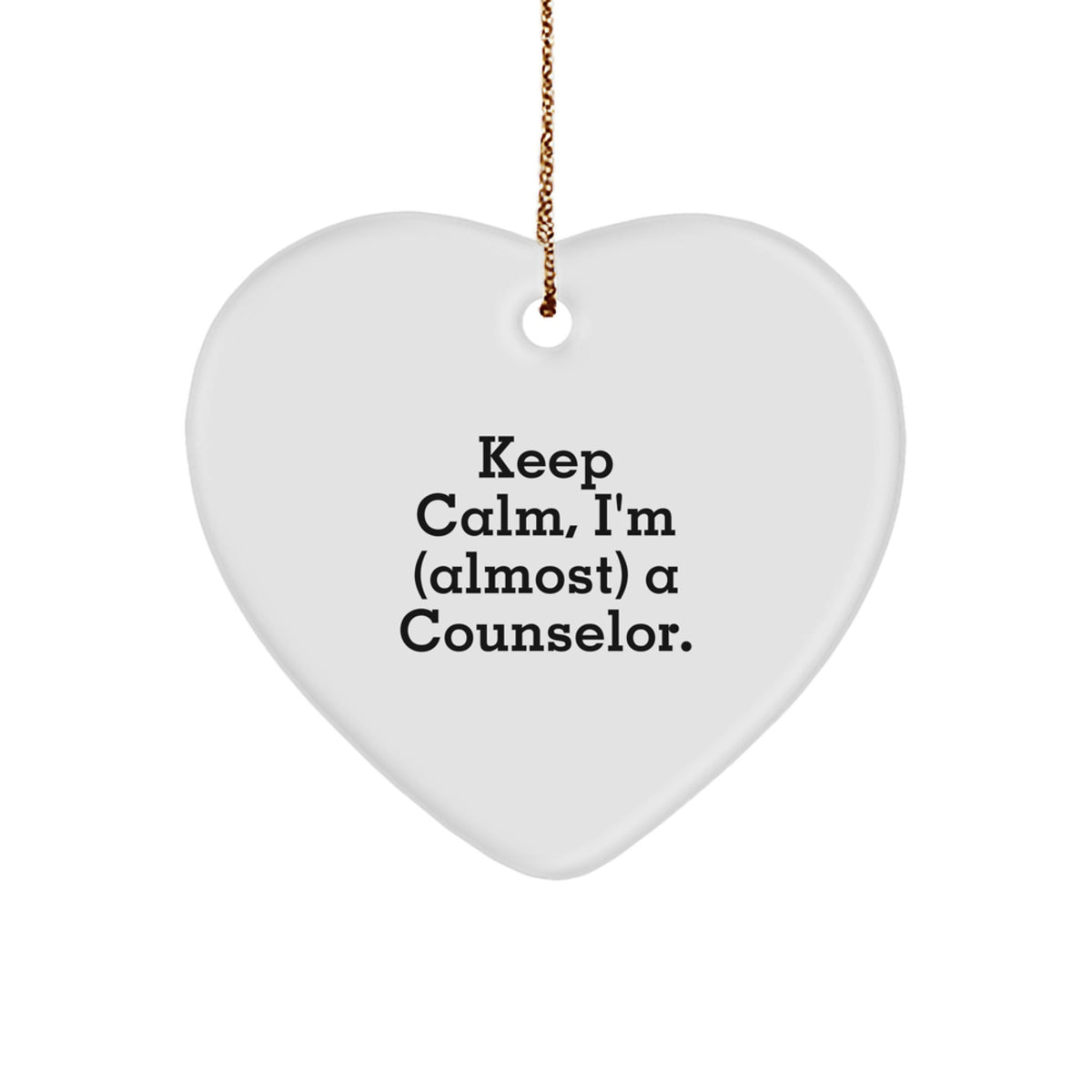 Counselor Favorite Heart Ornament for Kids Christmas Gift - Image 1