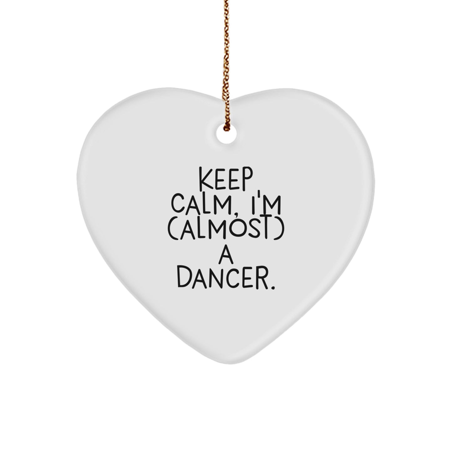Funny Dancer Heart Ornament Gifts for Dancers, Christmas Unique Gifts from Friends - Image 1