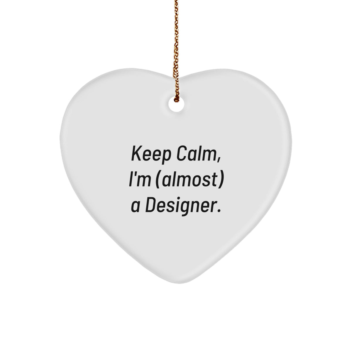Christmas Gift for Her Designer Heart Ornament Keepsake Present - Image 1