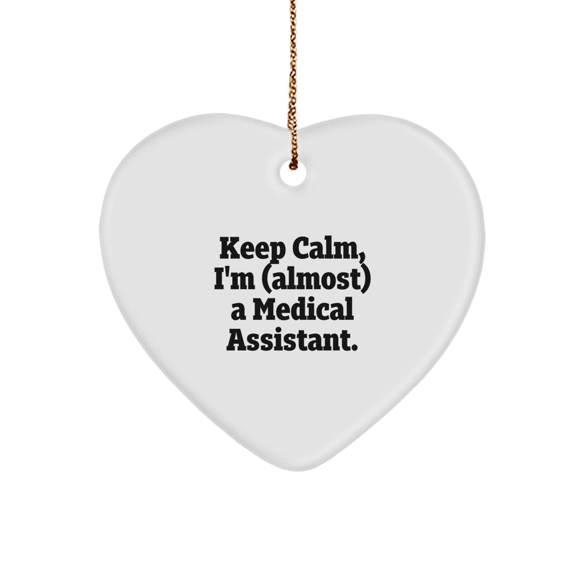 Medical Assistant Favorite Heart Ornament for Kids Christmas Gift - Image 1
