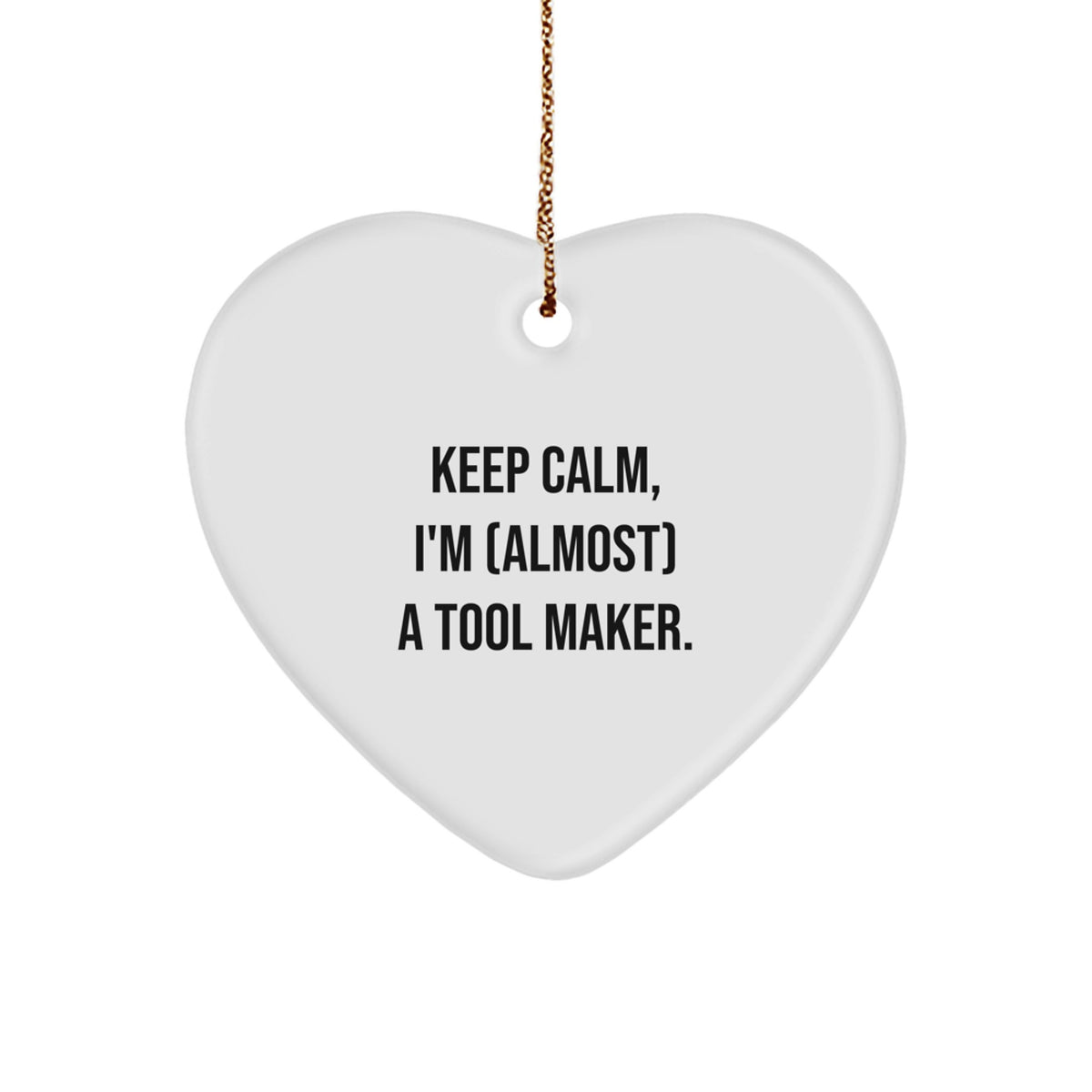 Tool Maker Treasure Heart Ornament for Family Christmas Present Gift - Image 1
