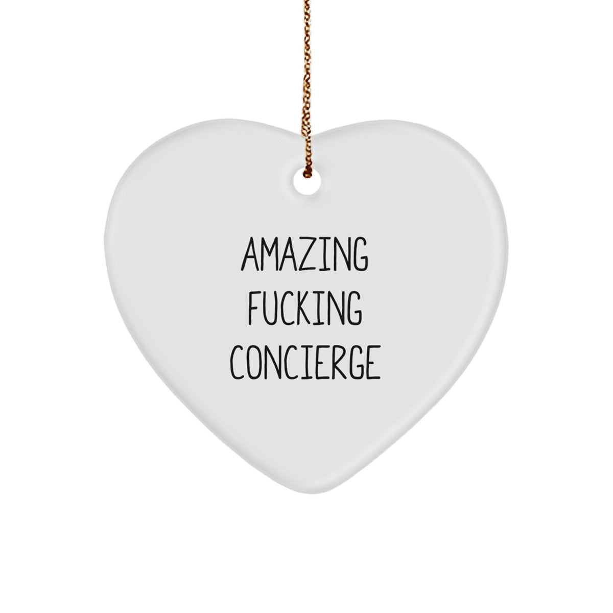 Concierge Ornament Treasure for Kids F**king Concierge Christmas Gift - Image 1