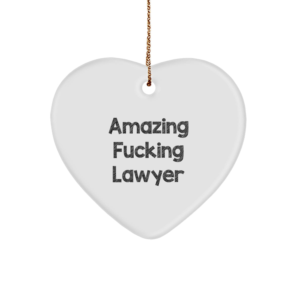 Lawyer Essential Christmas Ornament for Neighbors Gift 'Amazing F***ing - Image 1
