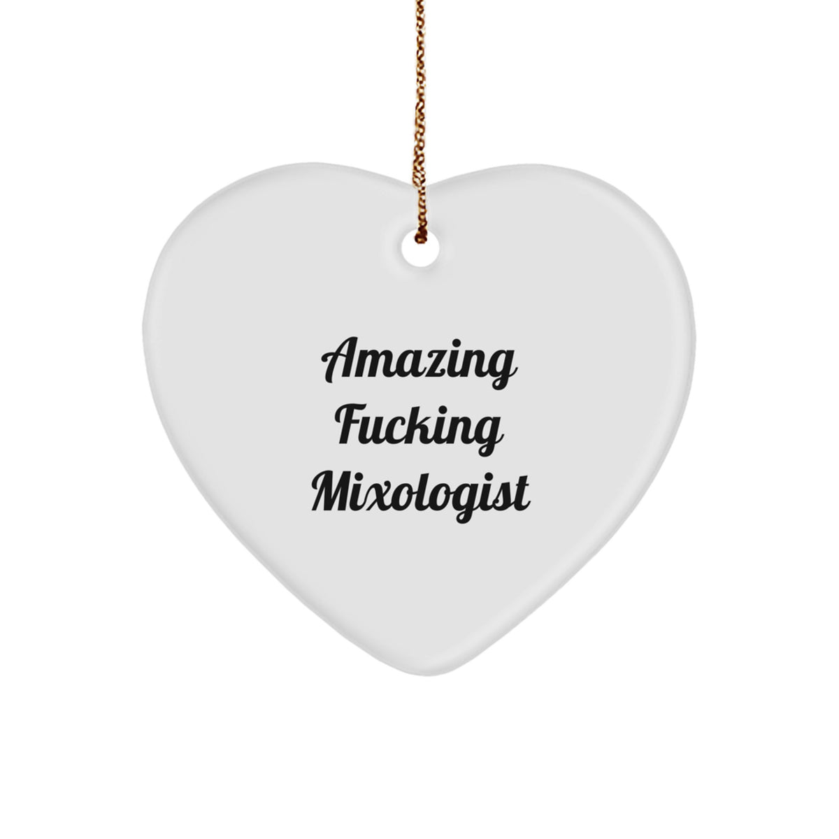 Mixologist Heart Ornament Favorite for Kids Christmas Gift - Image 1