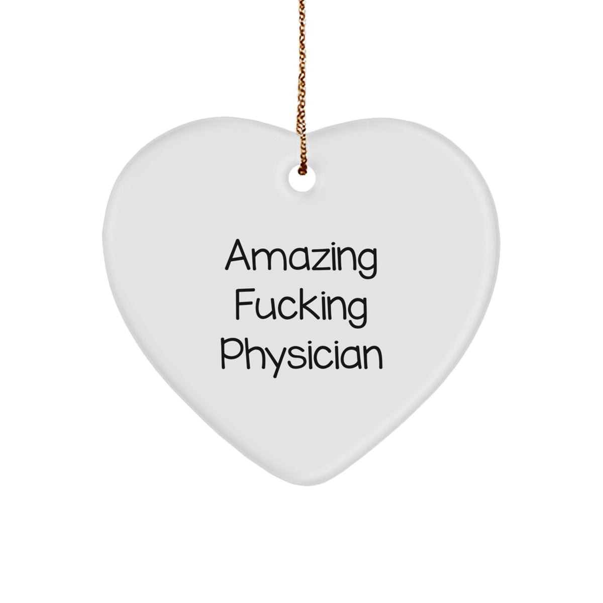Christmas Gift for Her Physician Amazing Heart Ornament Present - Image 1