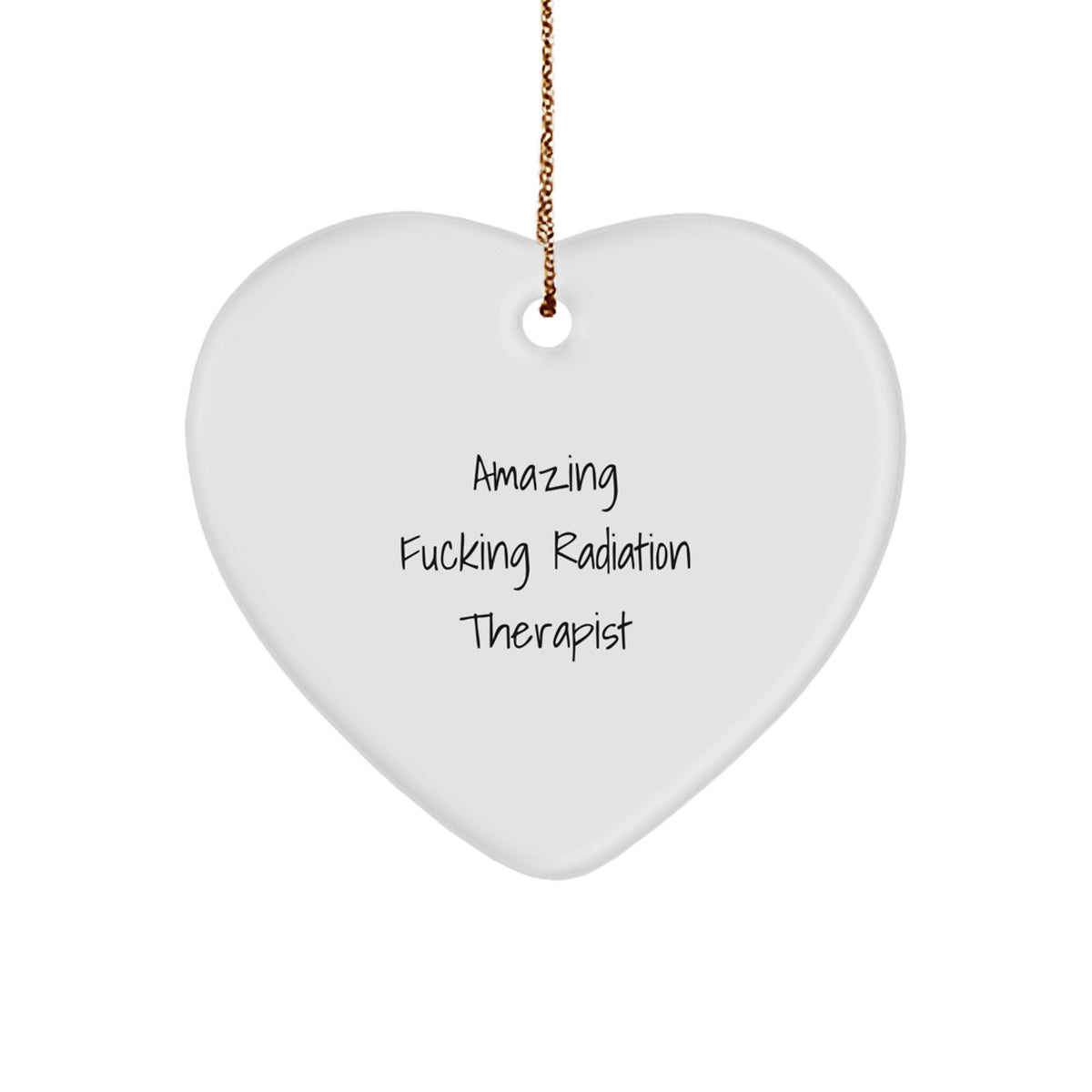 Teens Radiation Therapist Memento Christmas Gift Heart Ornament - Image 1