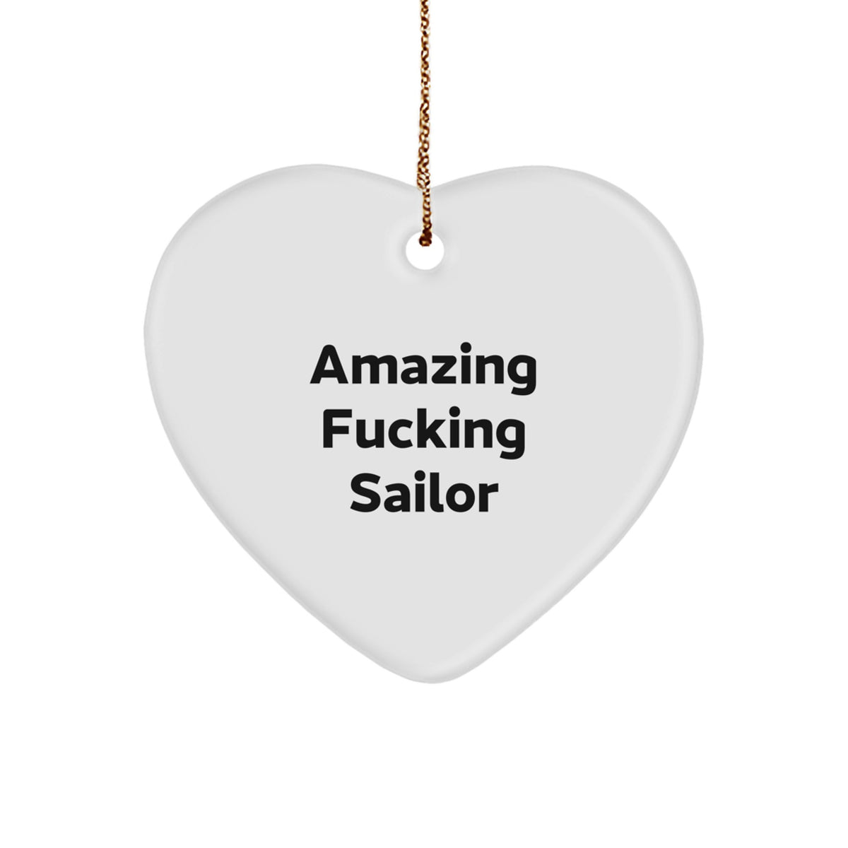 Amazing Failing Sailor Keepsake Christmas Ornament for Him Gift - Image 1