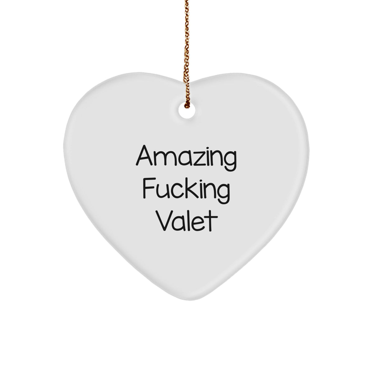 Family Treasure Valet Heart Christmas Ornament Gift for Family Joy - Image 1