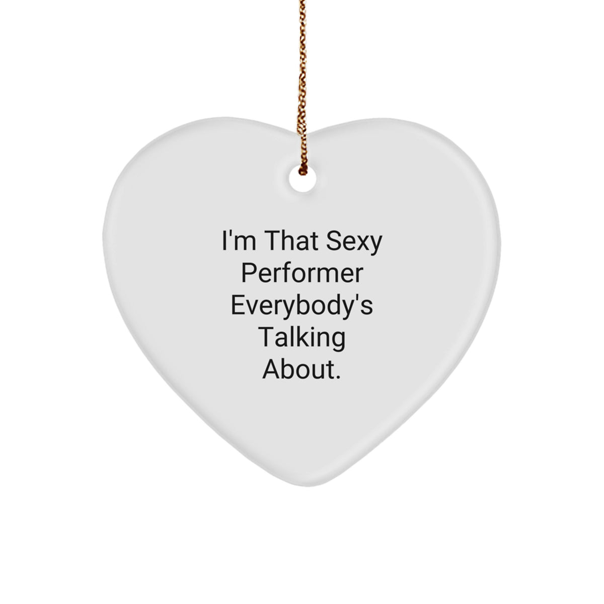 Performer Heart Ornament Christmas Gift for a Best Friend Companion - Image 1