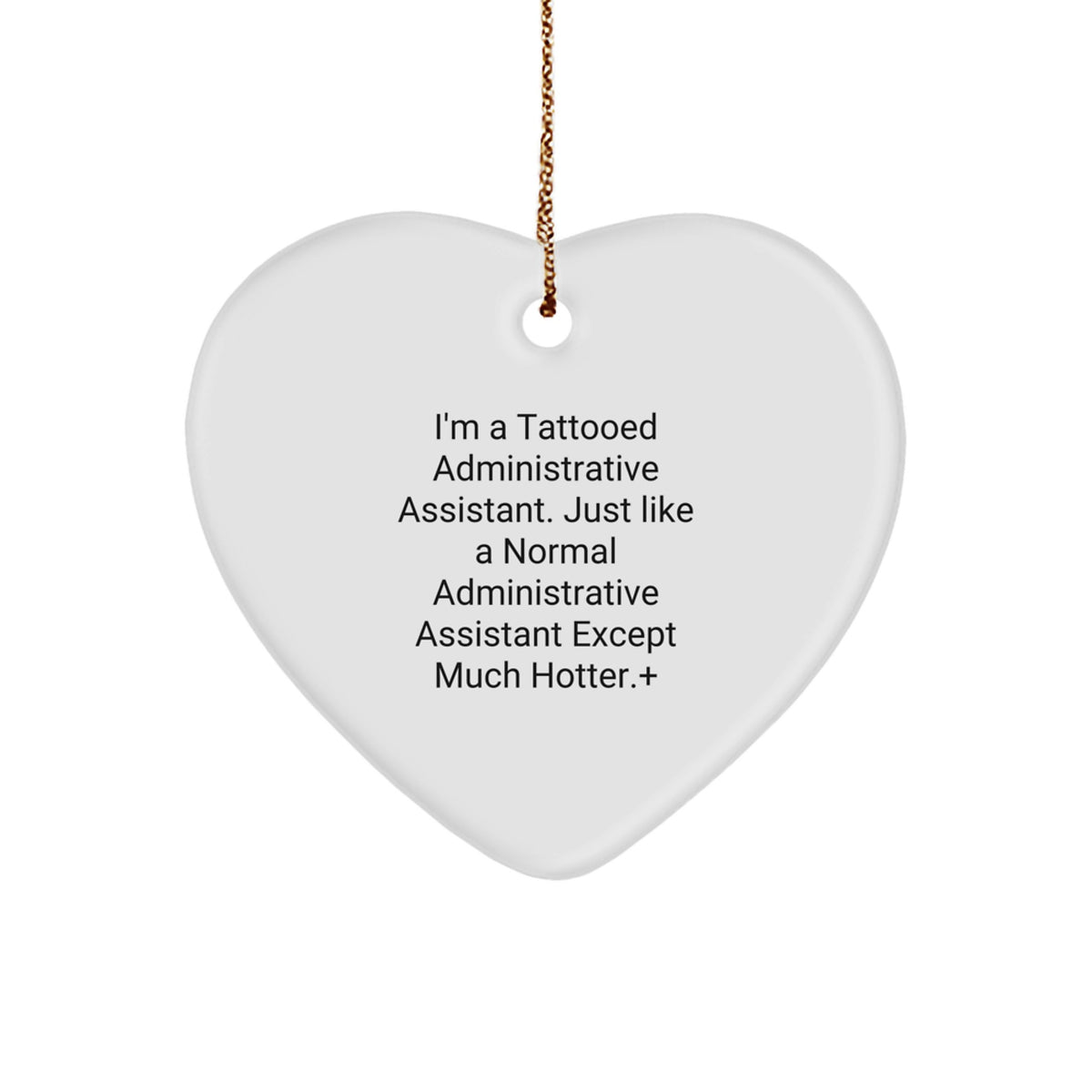 Christmas Ornament for Neighbors Gift – Tattooed Administrative - Image 1