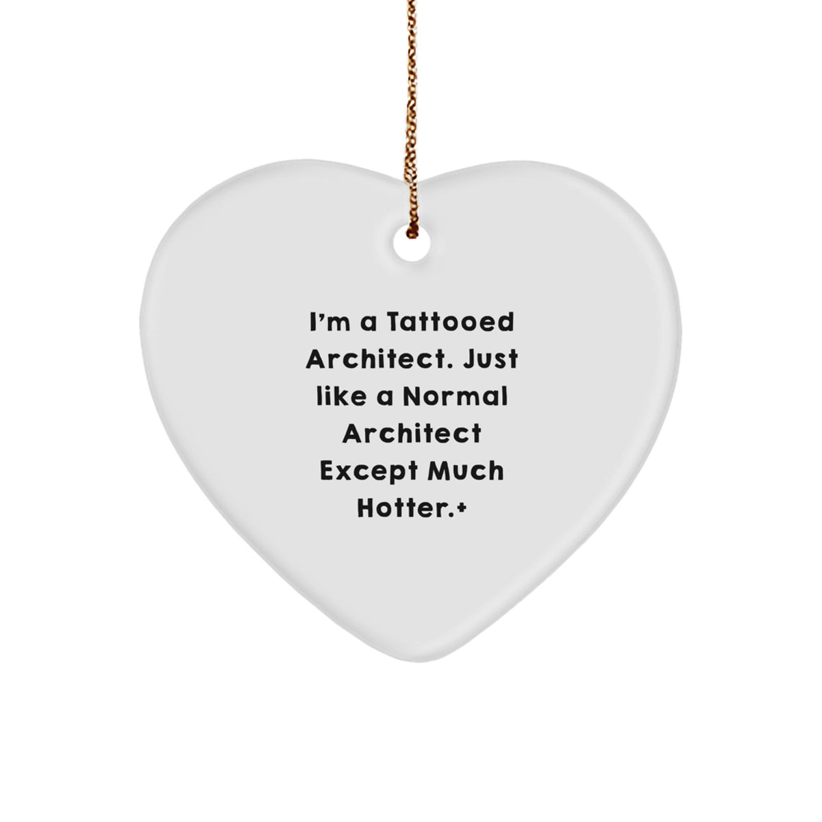 Christmas Ornament Gift for Coworkers A Tattooed Architect Idea - Image 1
