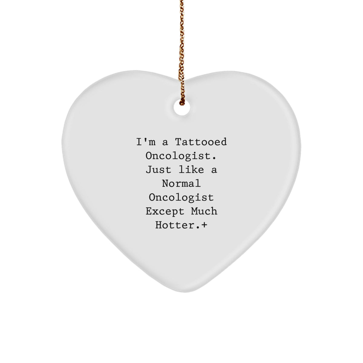 Oncologist Heart Ornament for Family Treasure Christmas Gift - Image 1