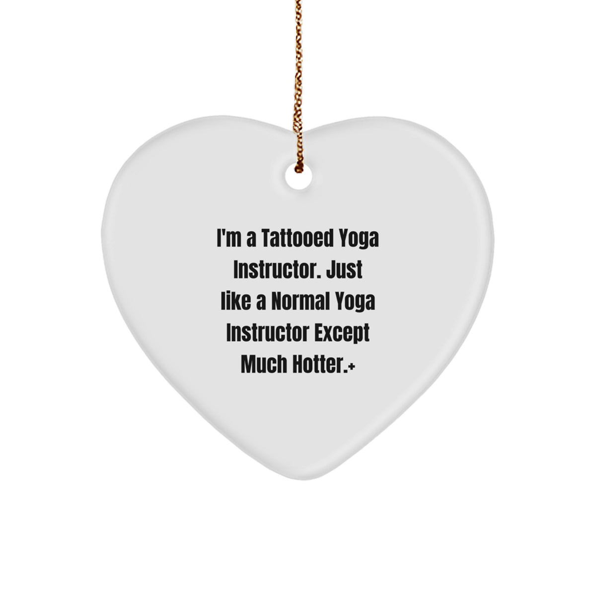 Christmas Gift Tattooed Yoga Instructor Ornament for Her - Present - Image 1