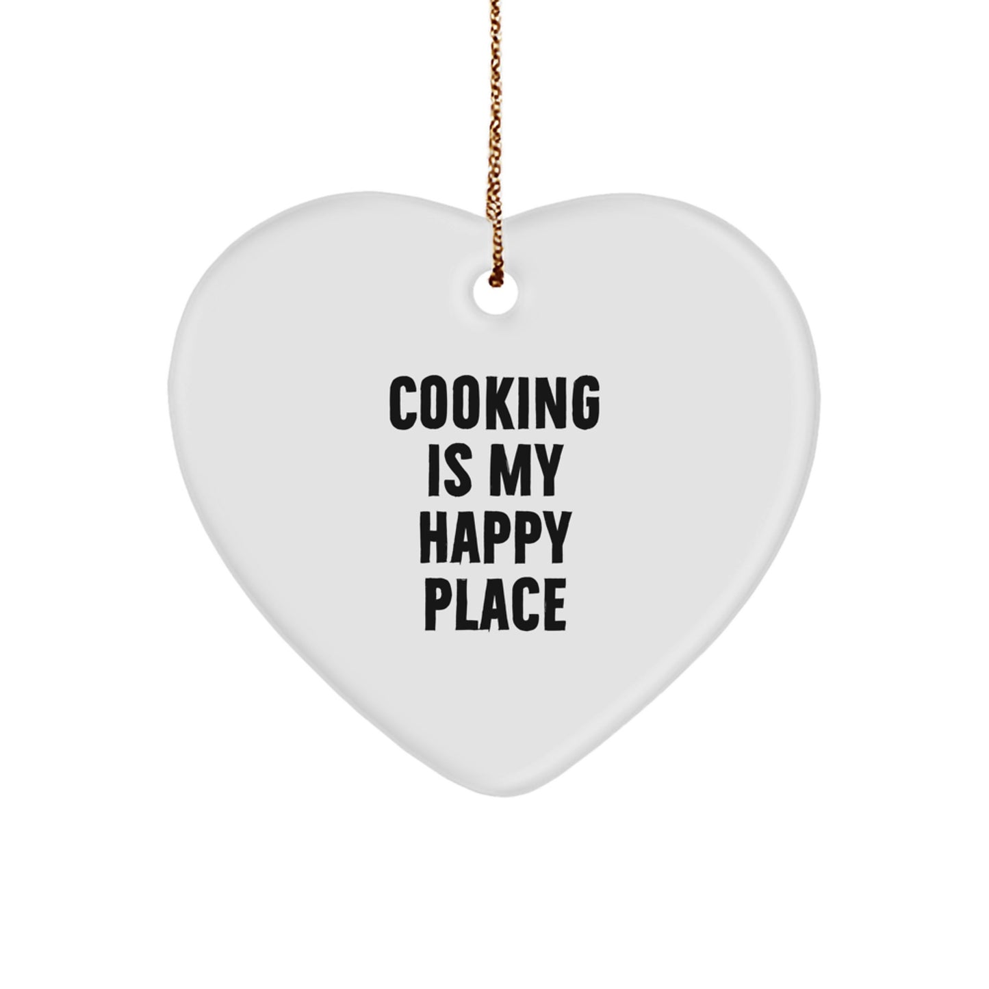 Funny Cooking Heart Ornament Gifts from Men to Friends for Christmas - Image 1