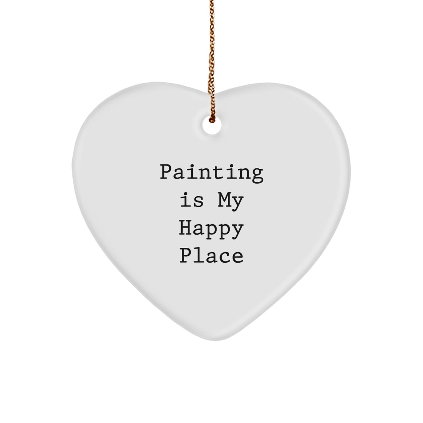 Funny Painting Heart Ornament Gifts from Friends for Painting Lovers at Christmas - Image 1