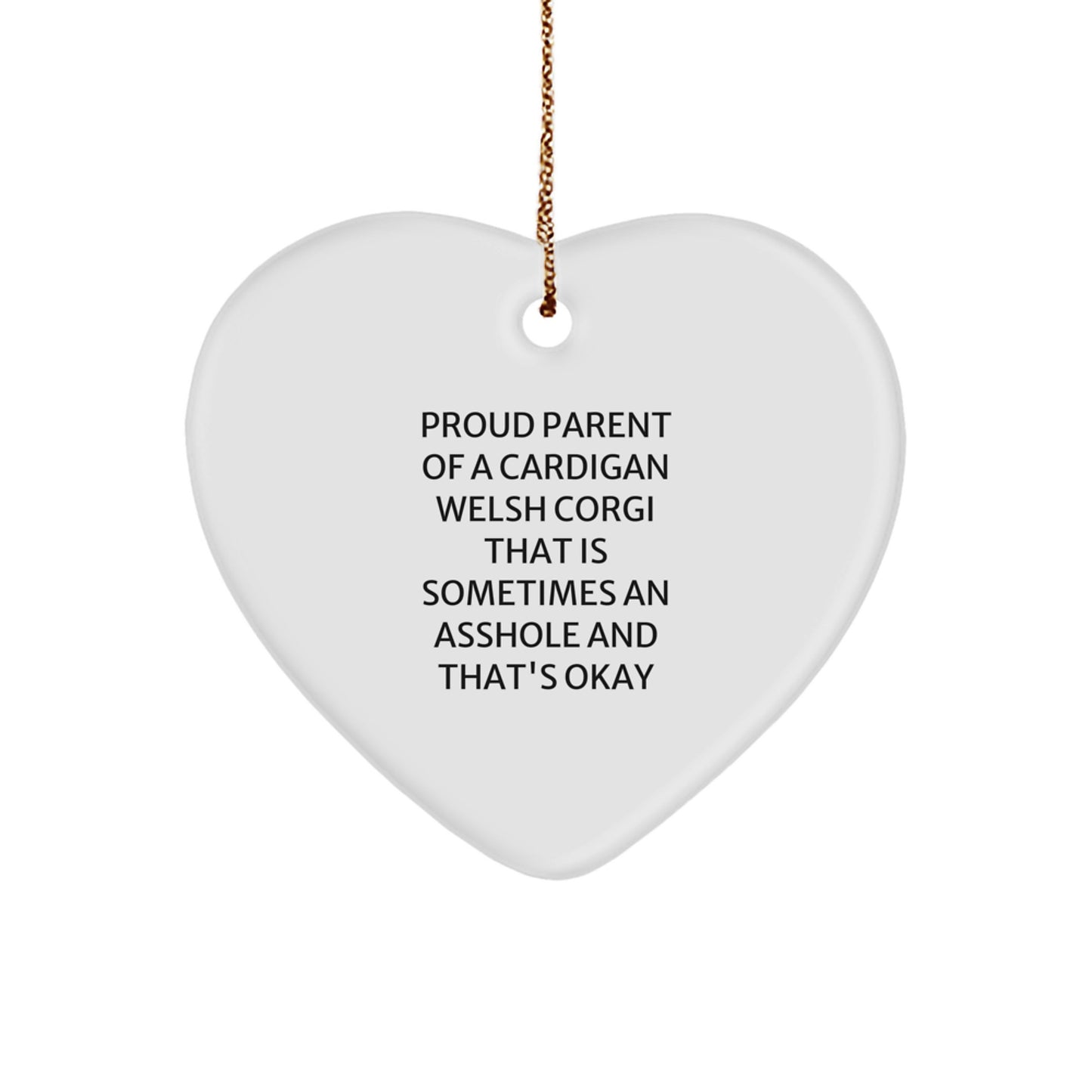 Funny Cardigan Welsh Corgi Dog Gifts for Men, Women, Family - Proud Parent Ornament for Christmas Unique Gifts from Lovers - Image 1