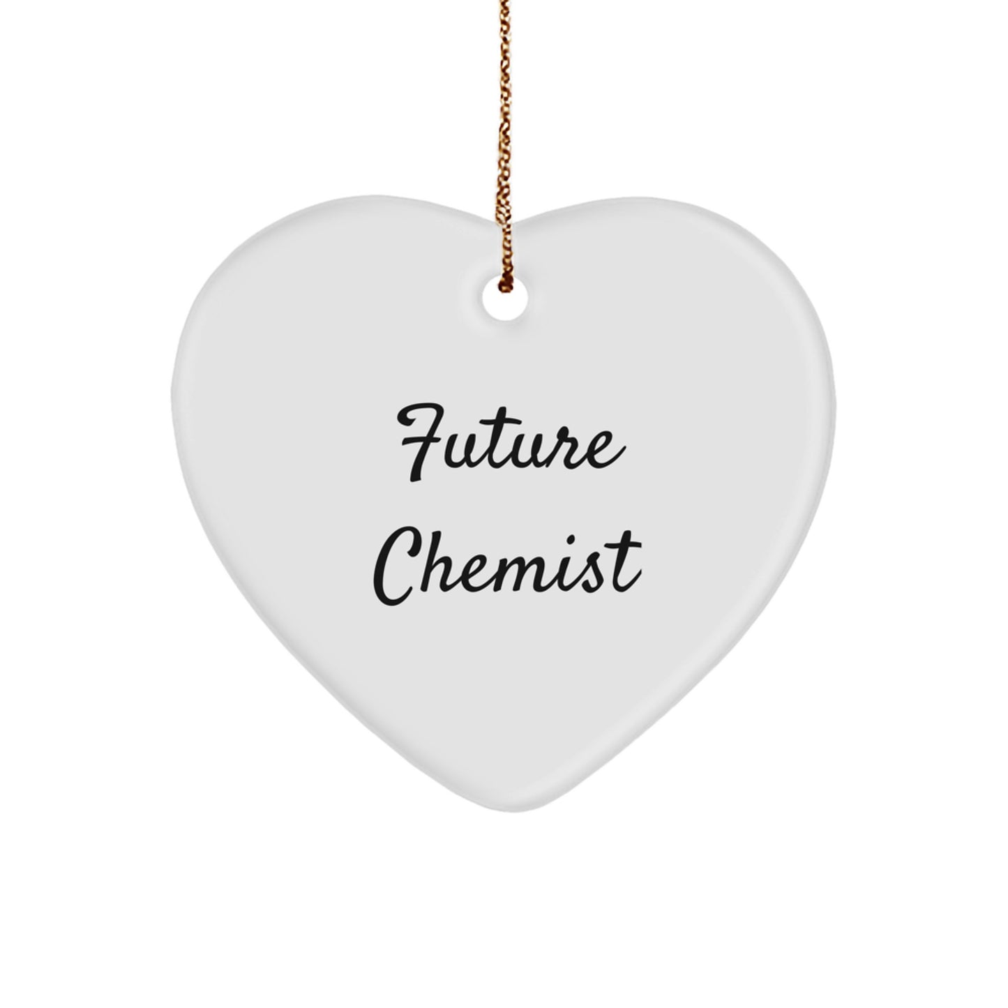 Funny Quote Chemist Heart Ornaments Gifts from Family for Future Chemist Christmas Unique Gifts - Image 1