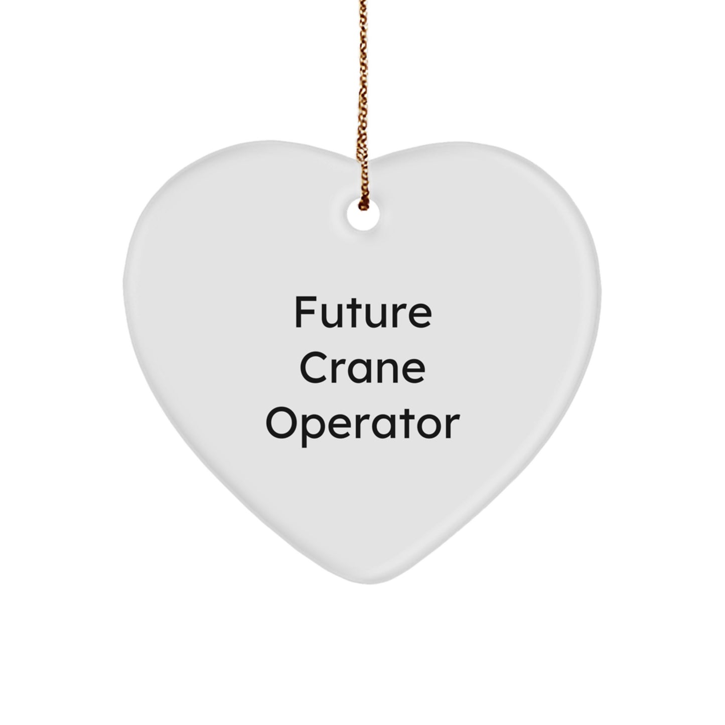 Funny Inspirational Crane Operator Gifts from Friends for Future Crane Operator Christmas Unique Ornaments - Image 1