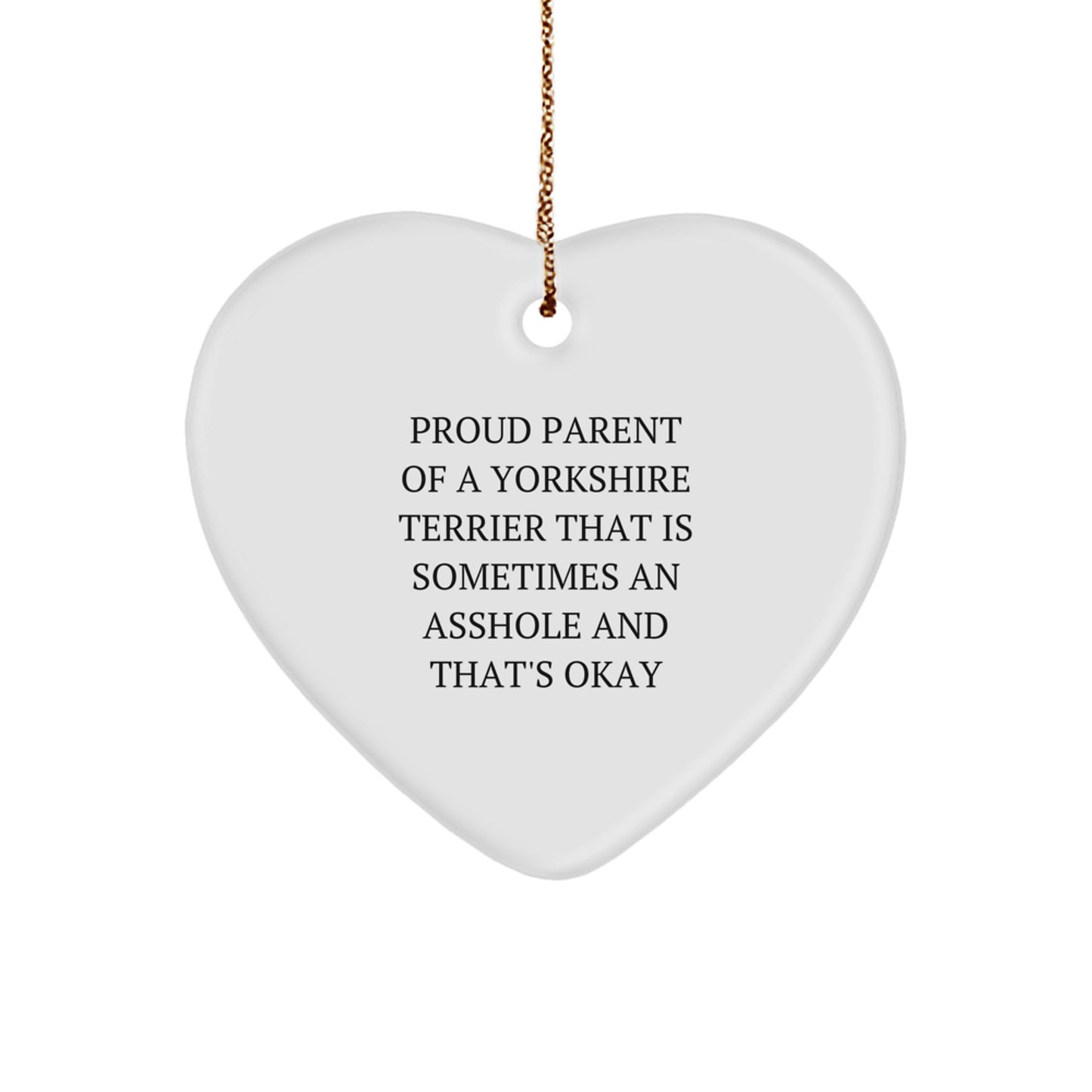 Funny Yorkshire Terrier Dog Parent Gifts from Men to Family for Christmas Unique Gifts - Image 1