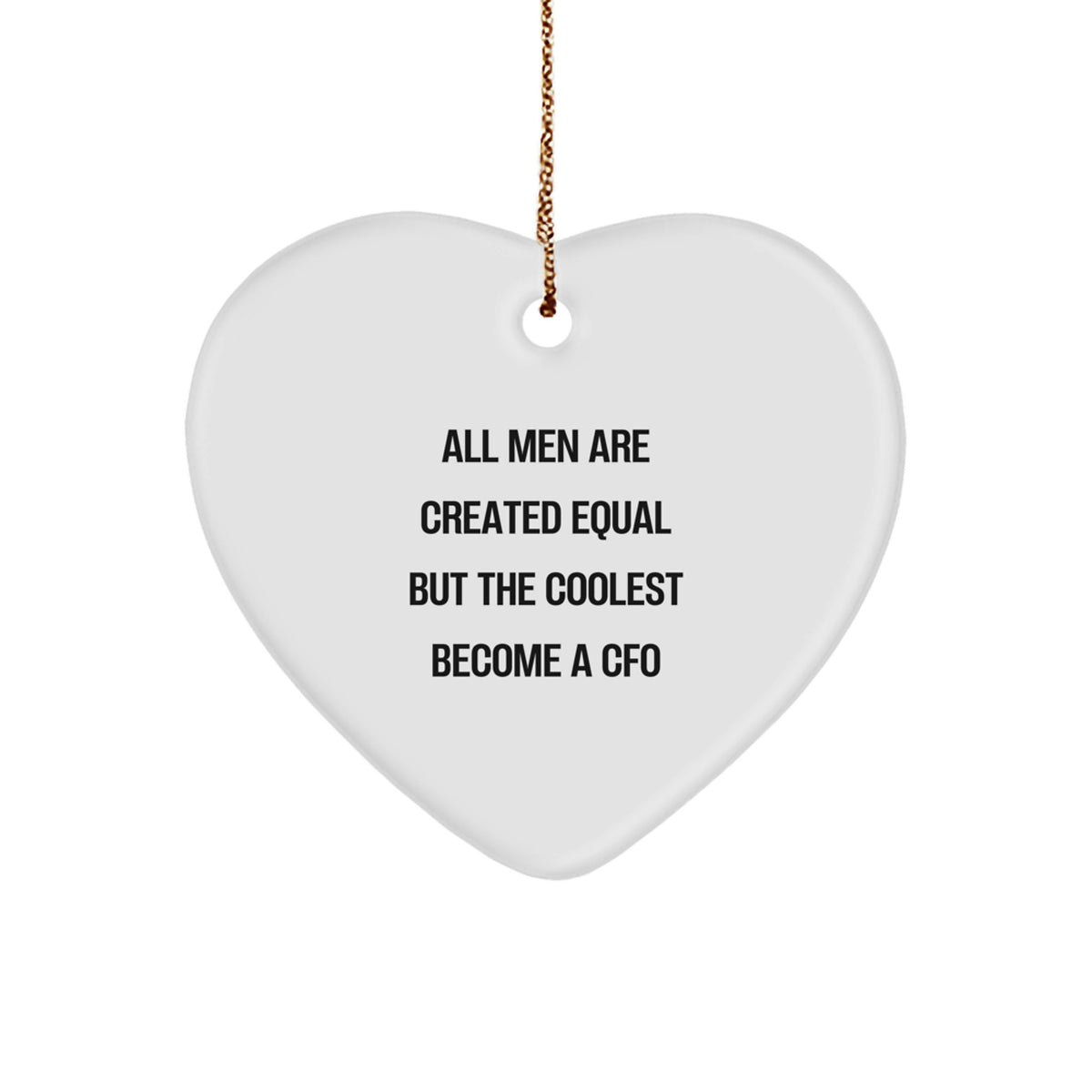 Cfo Keepsake Heart Ornament Holiday Tree Christmas Gift for Him - Image 1
