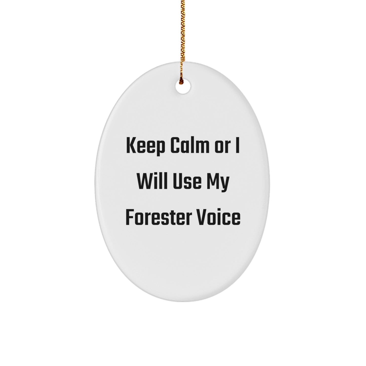 Funny Forester Oval Ornament Gifts from Family for Christmas Unique - Image 1
