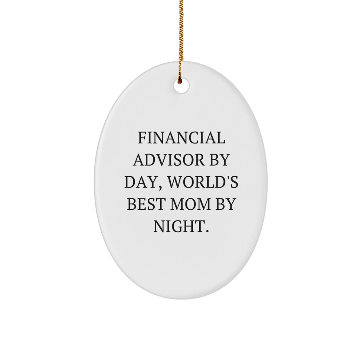 Financial Advisor Keepsake Durable Christmas Ornament for Him Gift - Image 1