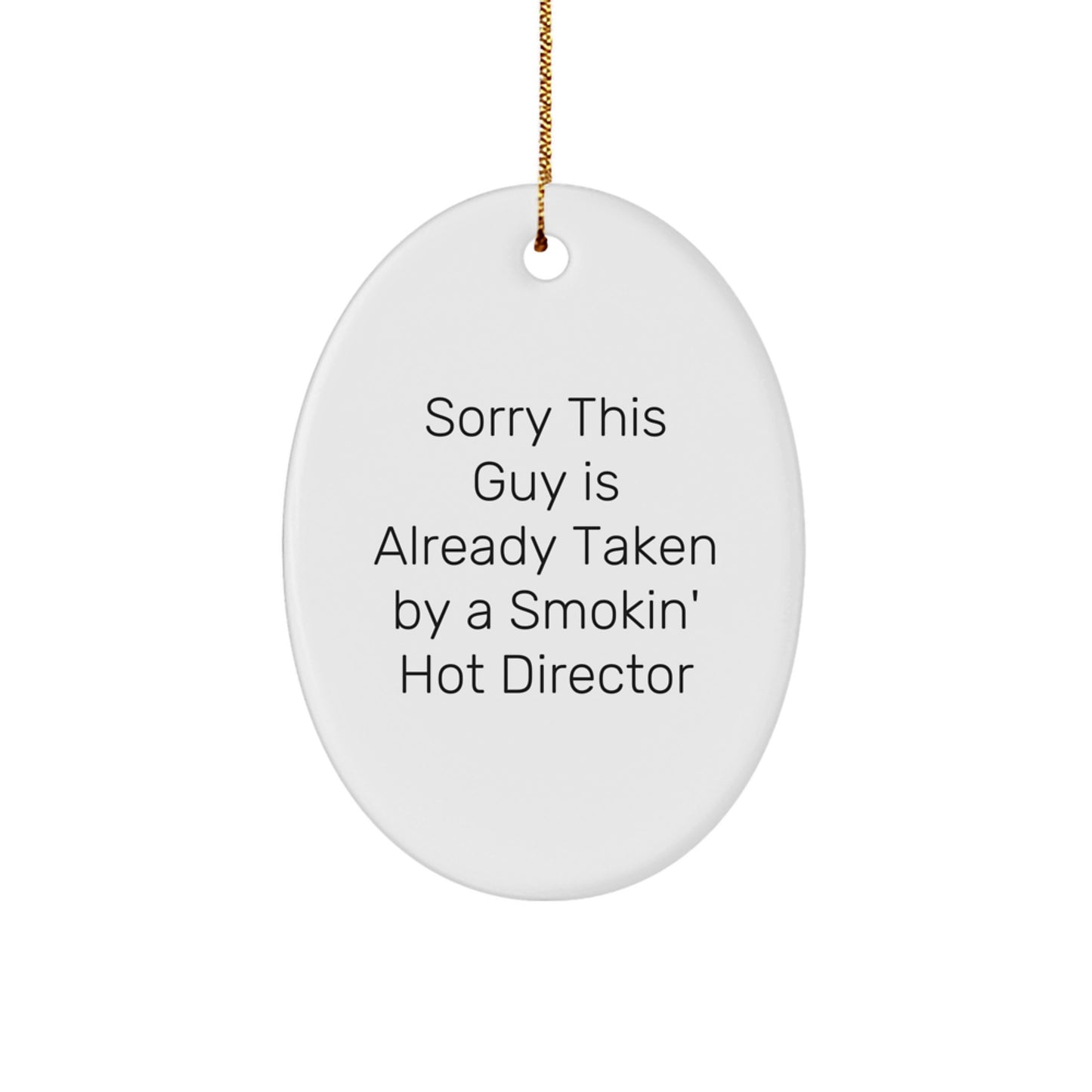 Funny Director Oval Ornament Gifts from Friends, Family, Coworkers to Women, Men, Coworkers, Director - Image 1