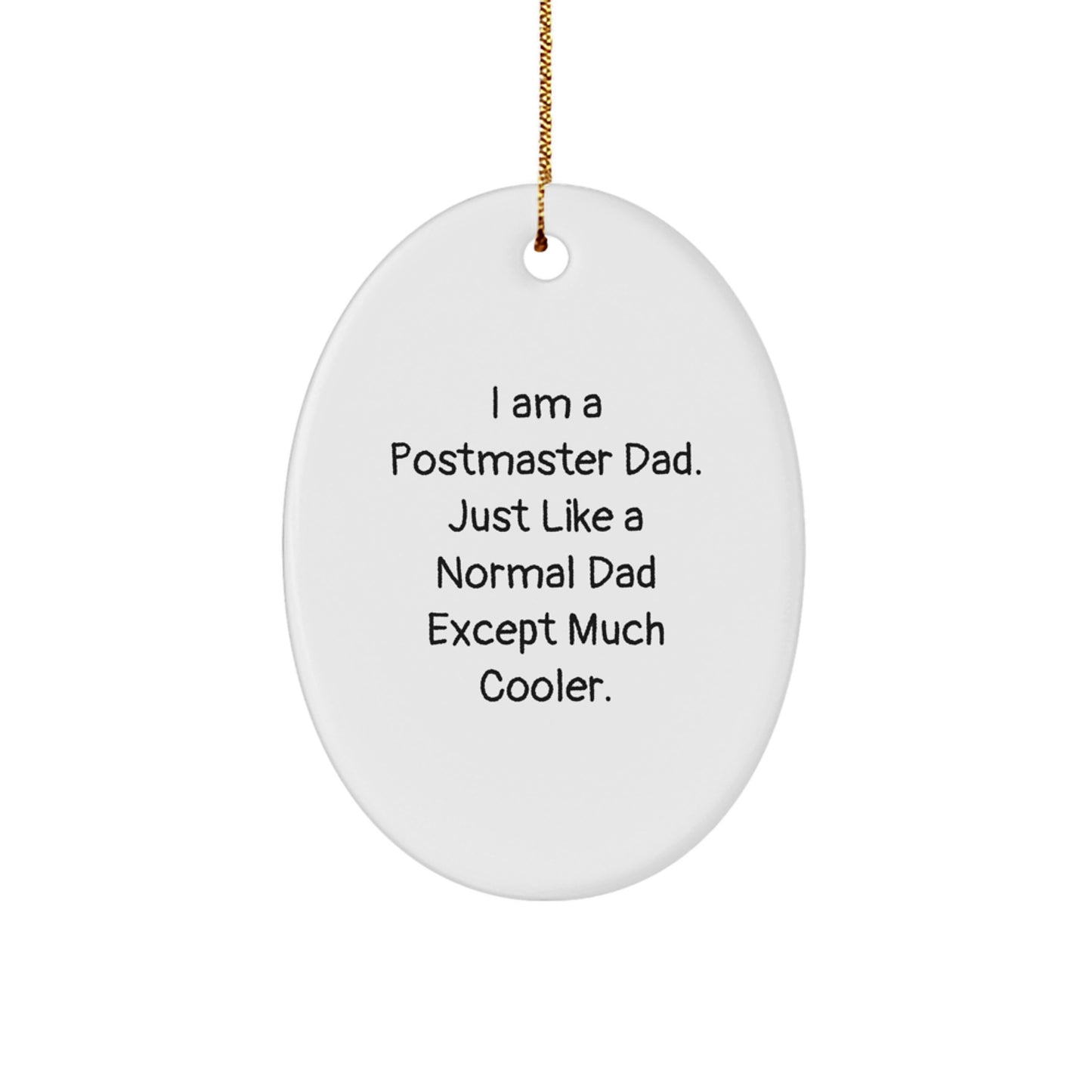 Postmaster Favorite Oval Ornament Kids Christmas Gift - Image 1