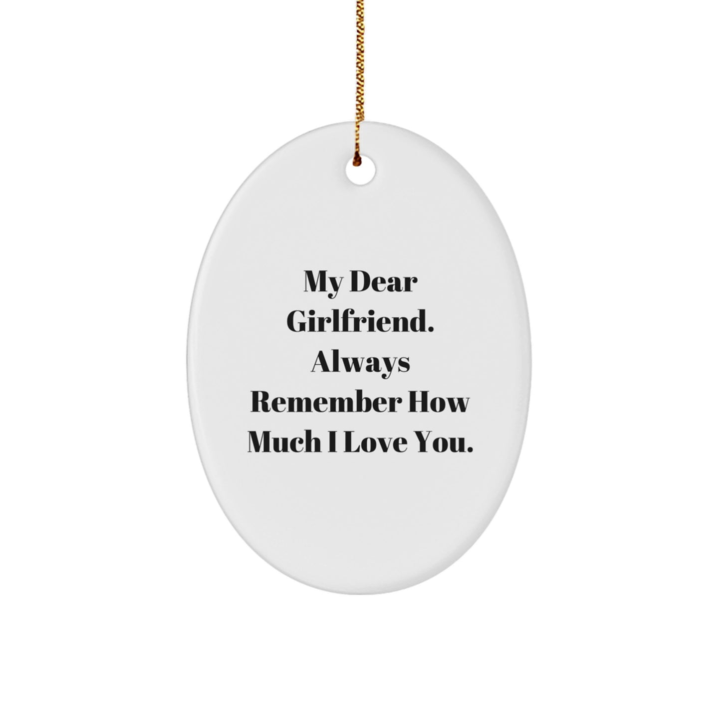 Funny Oval Ornament Gifts from Men to Their Loving Sweetheart for Christmas - Image 1