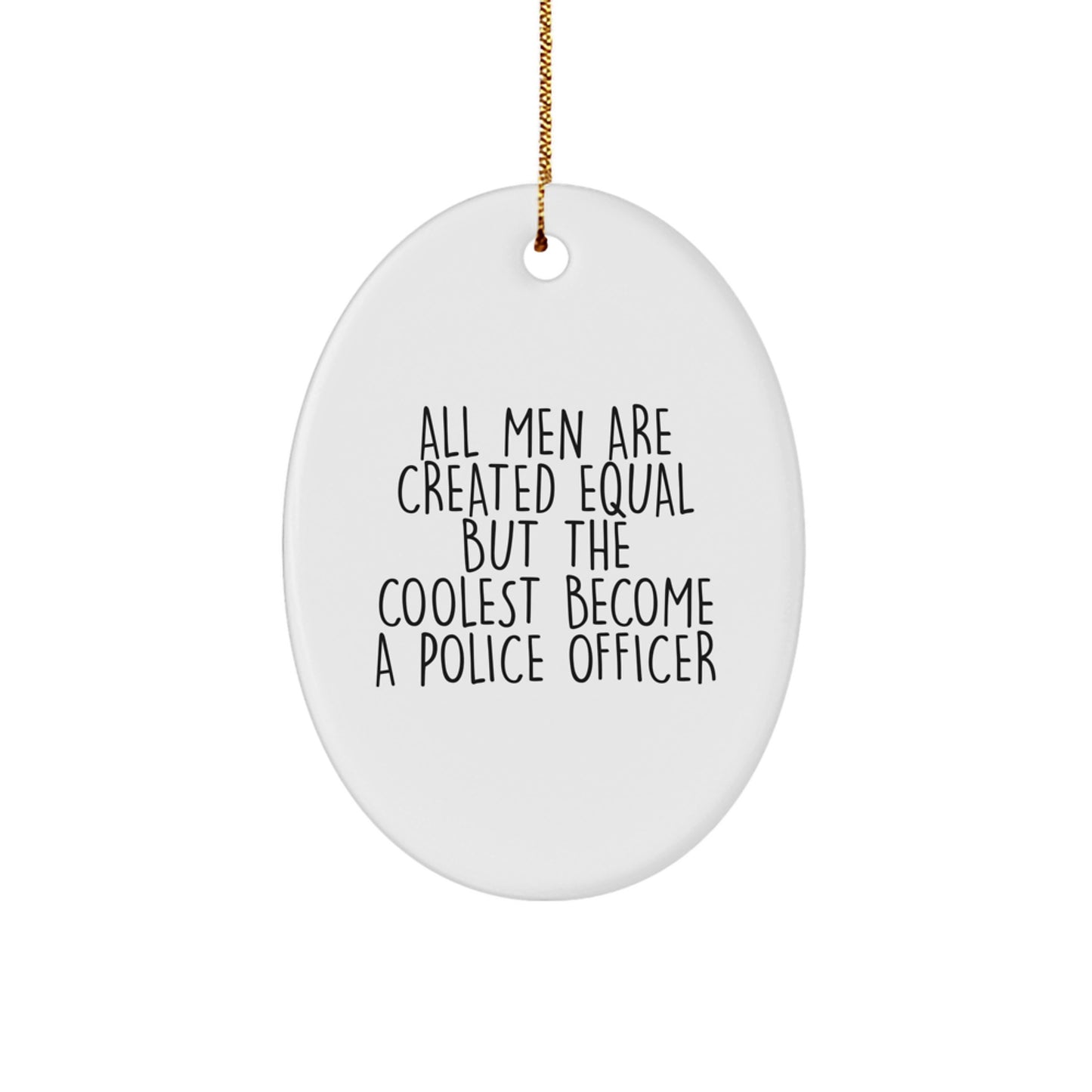 Police Officer Keepsake Christmas Ornament for Him Gift - Image 1