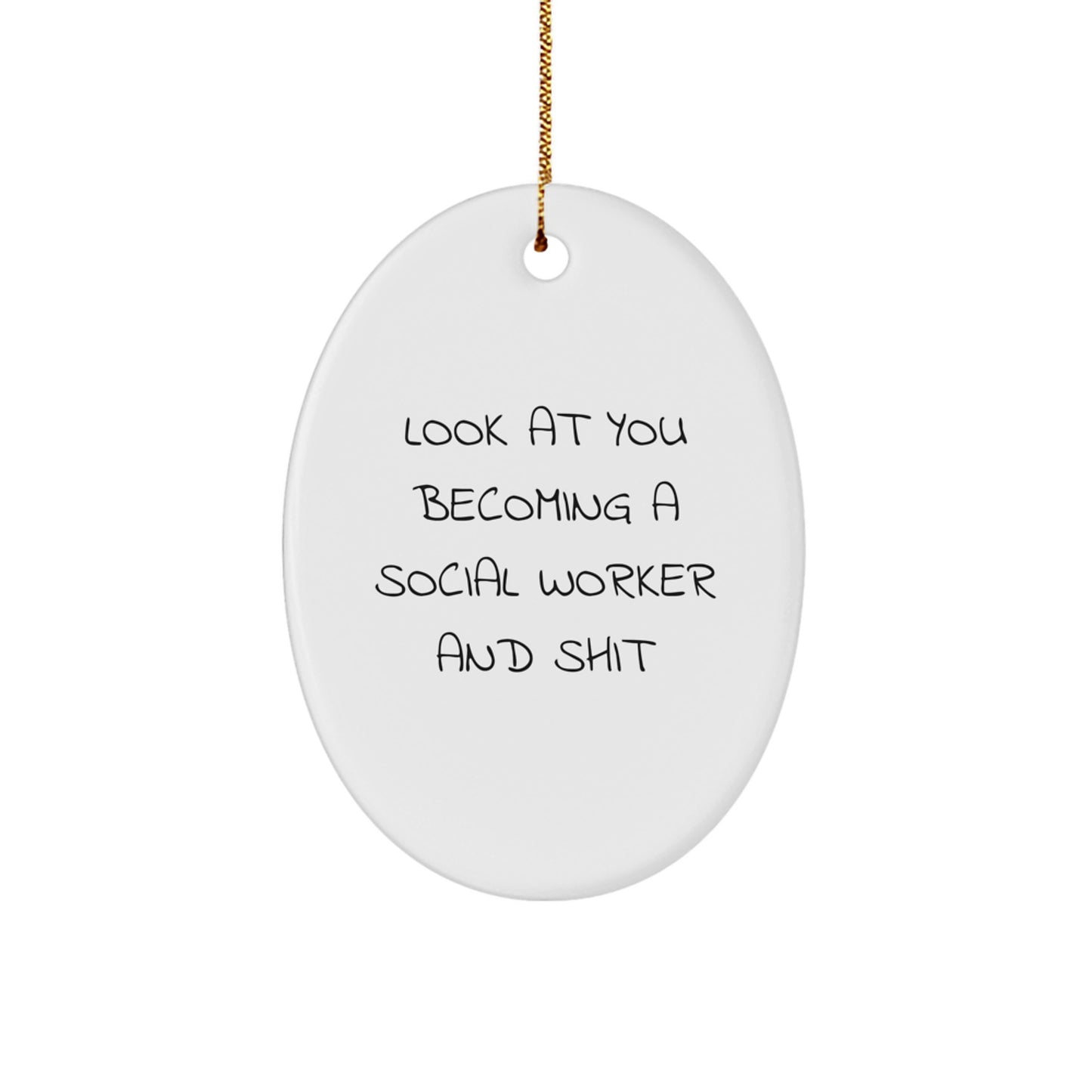 Social Worker Keepsake Christmas Ornament for Him Gift - Image 1