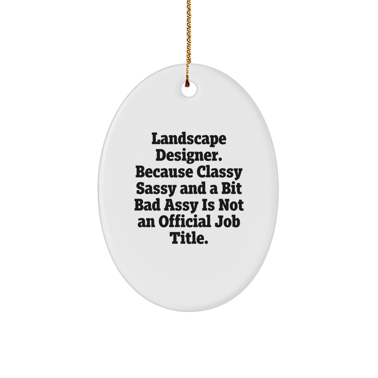 Landscape Designer Keepsake Christmas Ornament for Him Gift - Image 1