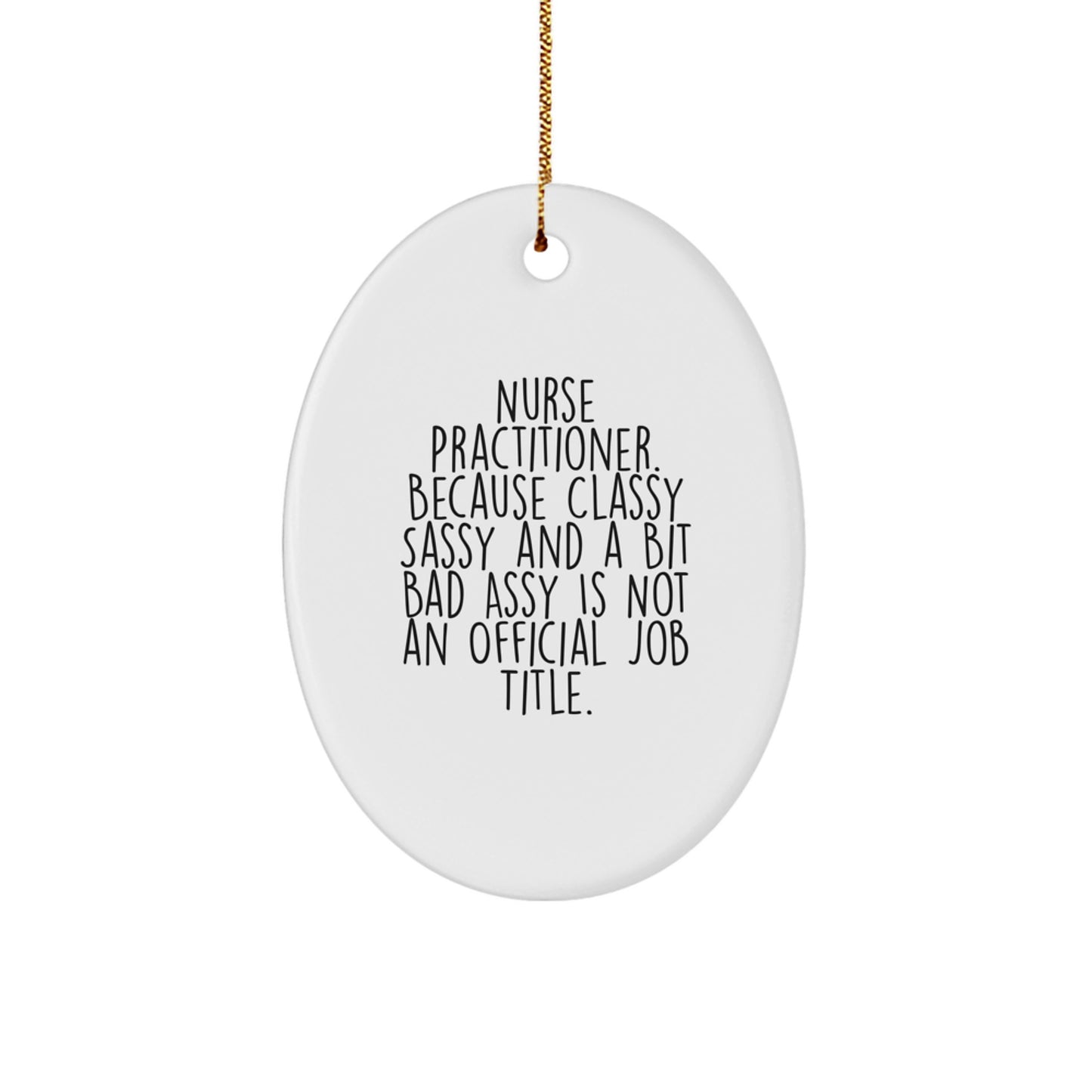Nurse Practitioner Keepsake Christmas Ornament for Him Surprise Gift - Image 1
