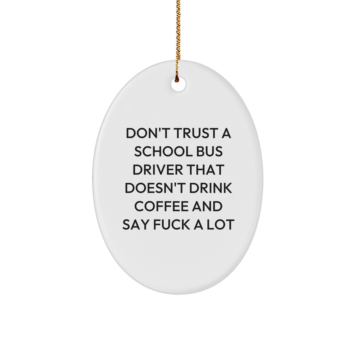 Christmas Gift for Her School Bus Driver Festive Ornament Present - Image 1