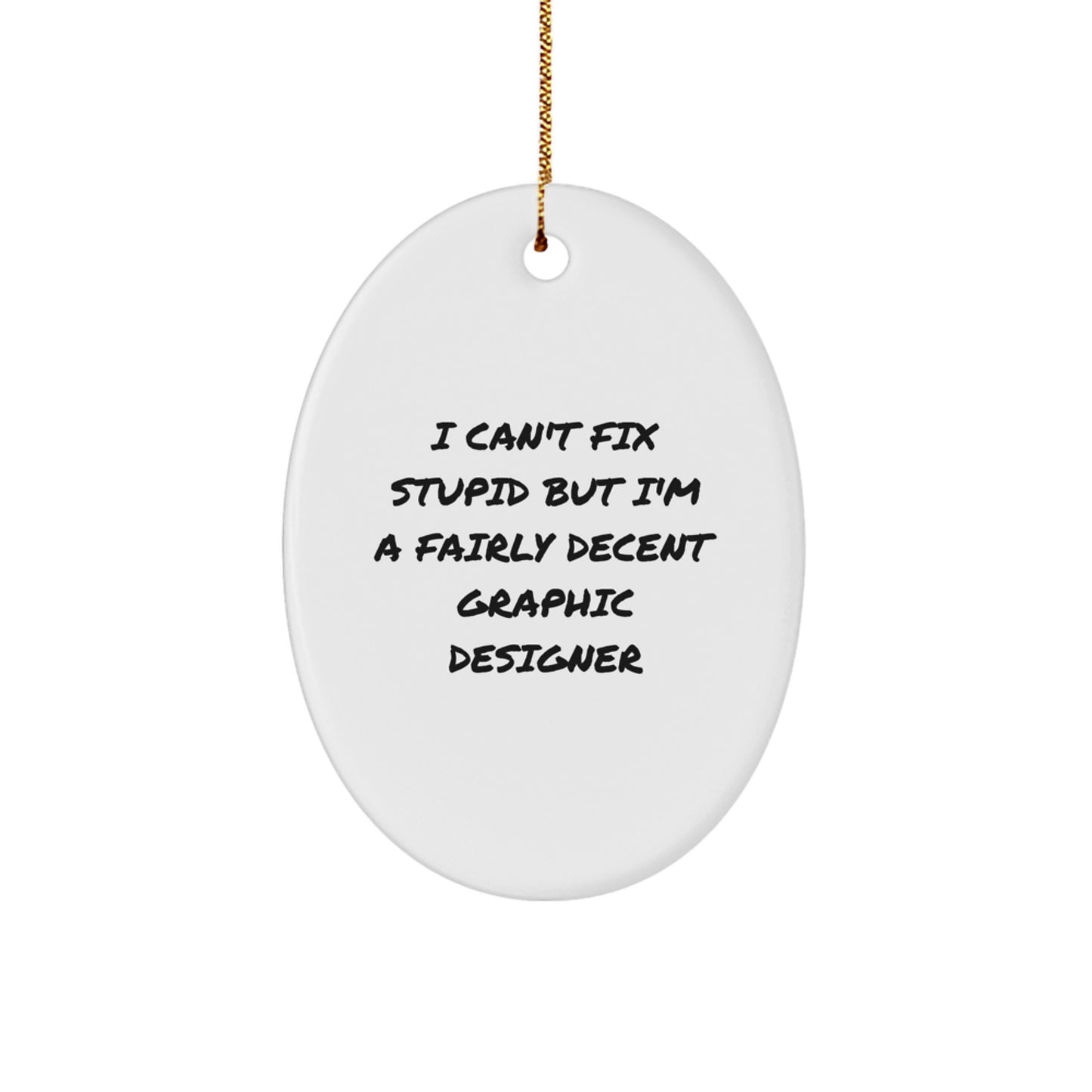 Graphic Designer Christmas Ornament Keepsake for Him Gift - Image 1