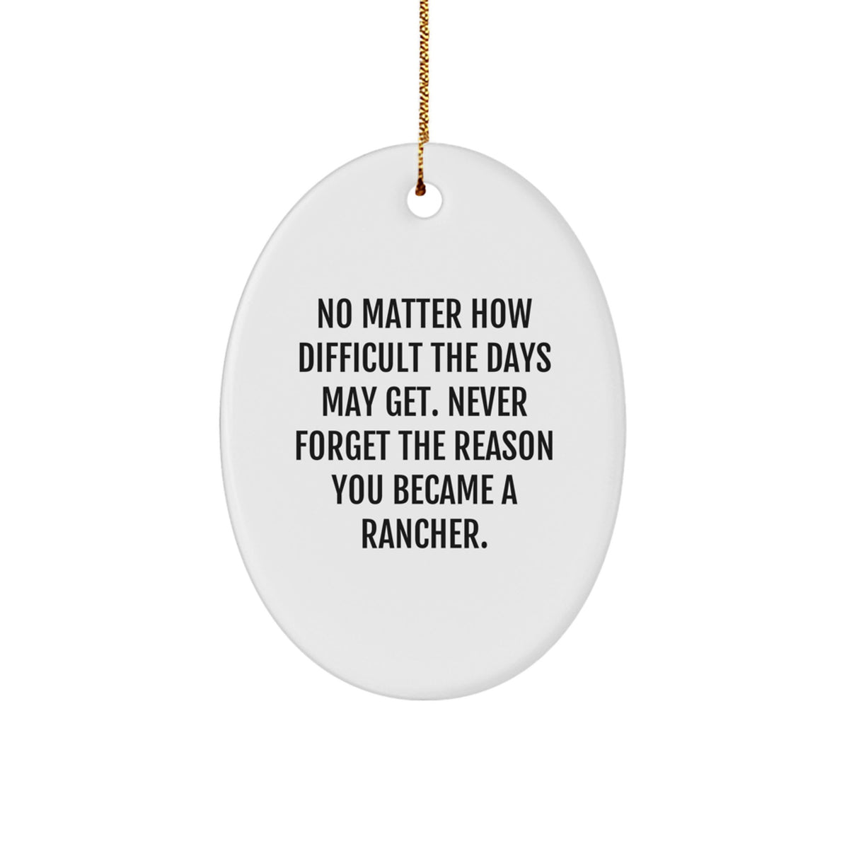 Rancher Keepsake Christmas Ornament for Him Gift - Image 1