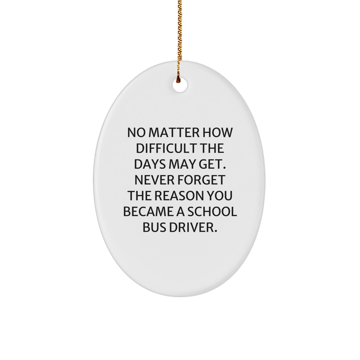 For Him School Bus Driver Keepsake Bright Christmas Unique Gift Ornament - Image 1